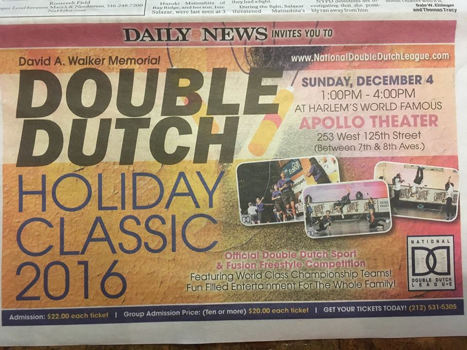 Ny Daily News Double Dutch Holiday Classic National Double